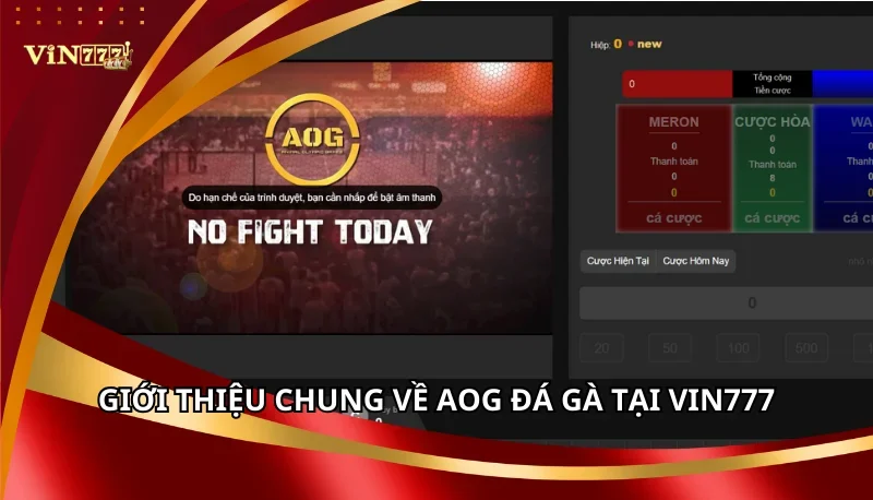 AOG Đá Gà Vin777: Các Hình Thức Đá Gà Và Mẹo Chơi Cao Thủ 5 Giới thiệu chung về AOG Đá Gà tại Vin777
