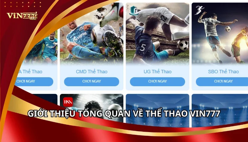 Thể Thao Vin777: Các Sảnh Thể Thao Chơi 100% Thắng 5 Giới thiệu tổng quan về Thể Thao Vin777